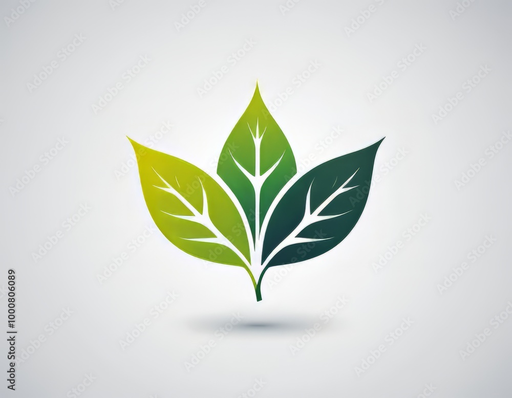 Obraz premium hojas verdes vector 