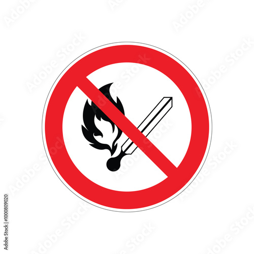 vector illustration of a prohibition or prohibited sign symbol with a red circle