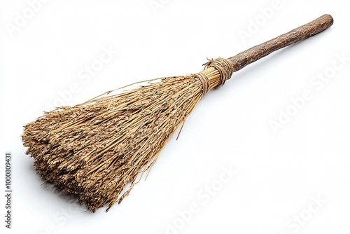 Wallpaper Mural A rustic broom perfect for Day of the Dead (Dia De Los Muertos) decorations or themed events. Ideal for creating a warm, nostalgic atmosphere. Torontodigital.ca