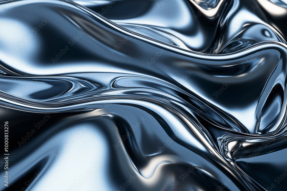 image is a black and silver wave pattern. The texture of the wave is rough and the color is dark. The image has a moody and mysterious feel to it image is a black and silver wave pattern. The texture of the wave is rough and the color is dark. The image has a moody and mysterious feel to it