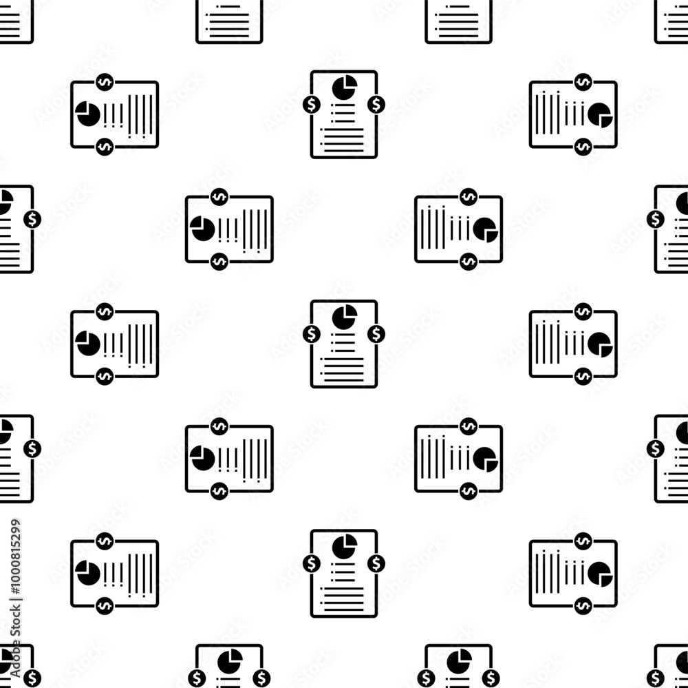 Bookkeeping Icon Seamless Pattern Y_2402002 Bookkeeping Icon Seamless Pattern Y_2402002