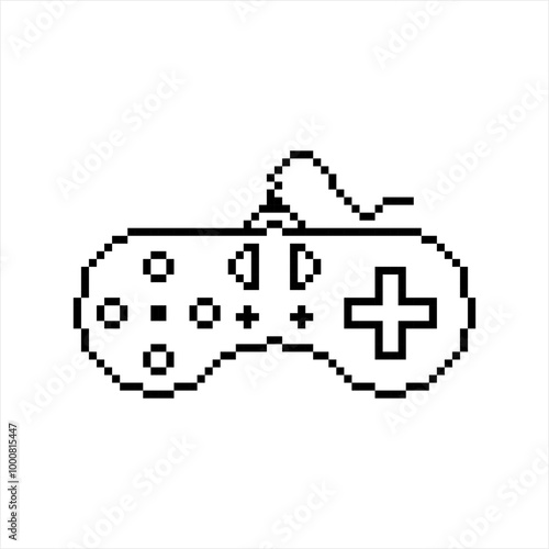 Game Controller Icon Pixel Art Y_2402001