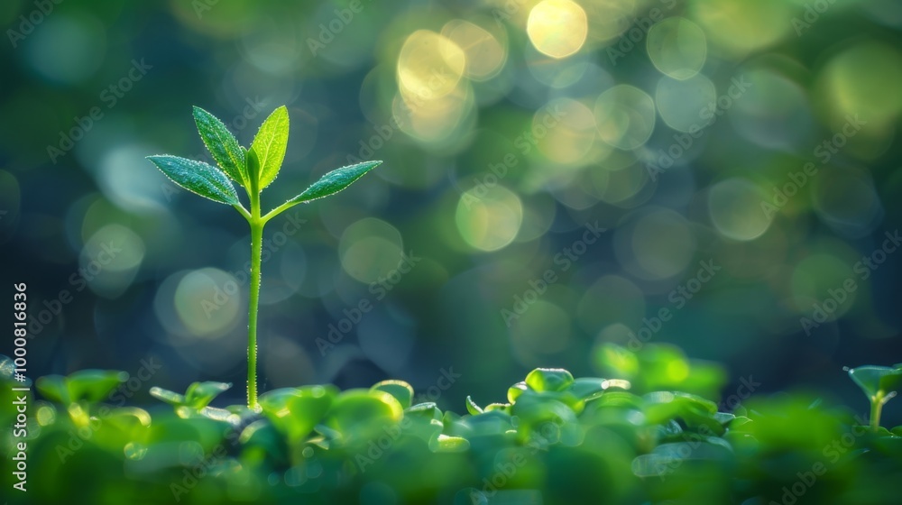 A green sprout emerges from soil atop a stack of coins, representing financial growth and successful investment. A green sprout emerges from soil atop a stack of coins, representing financial growth and successful investment.