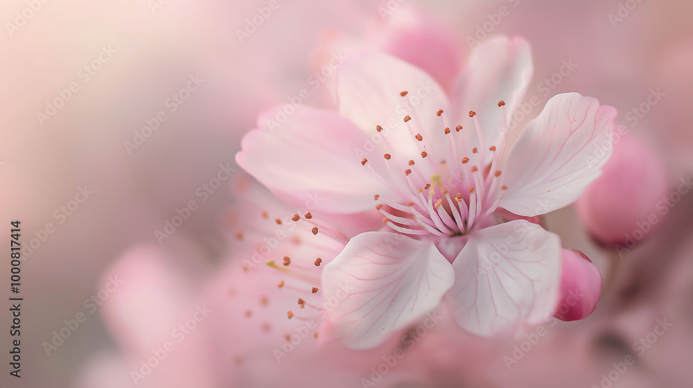 Soft Pink Cherry Blossom in Bloom Soft Pink Cherry Blossom in Bloom
