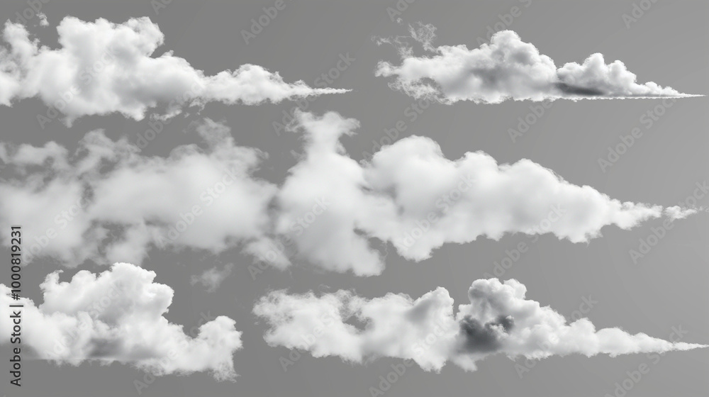 set of white smoke or fog clouds on transparent background vector illustration, detailed, high resolution, professional photograph set of white smoke or fog clouds on transparent background vector illustration, detailed, high resolution, professional photograph