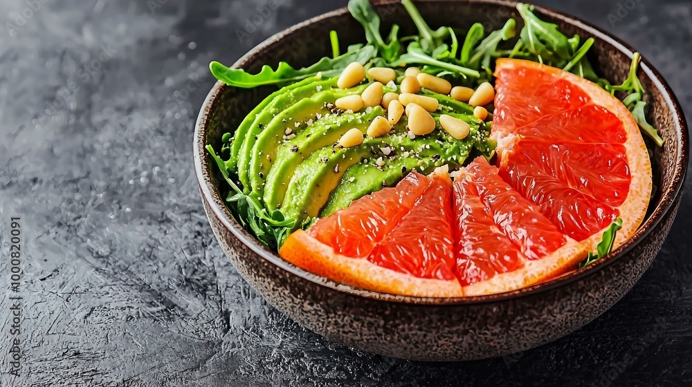 Delicious Avocado and Grapefruit Salad with Pine Nuts for a Nutritious Meal Delicious Avocado and Grapefruit Salad with Pine Nuts for a Nutritious Meal