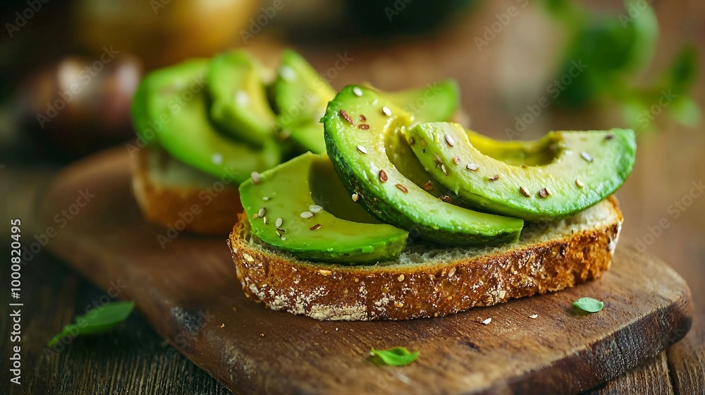 Delightful Avocado Toast: A Healthy and Tasty Breakfast Option on Whole Grain Bread Delightful Avocado Toast: A Healthy and Tasty Breakfast Option on Whole Grain Bread