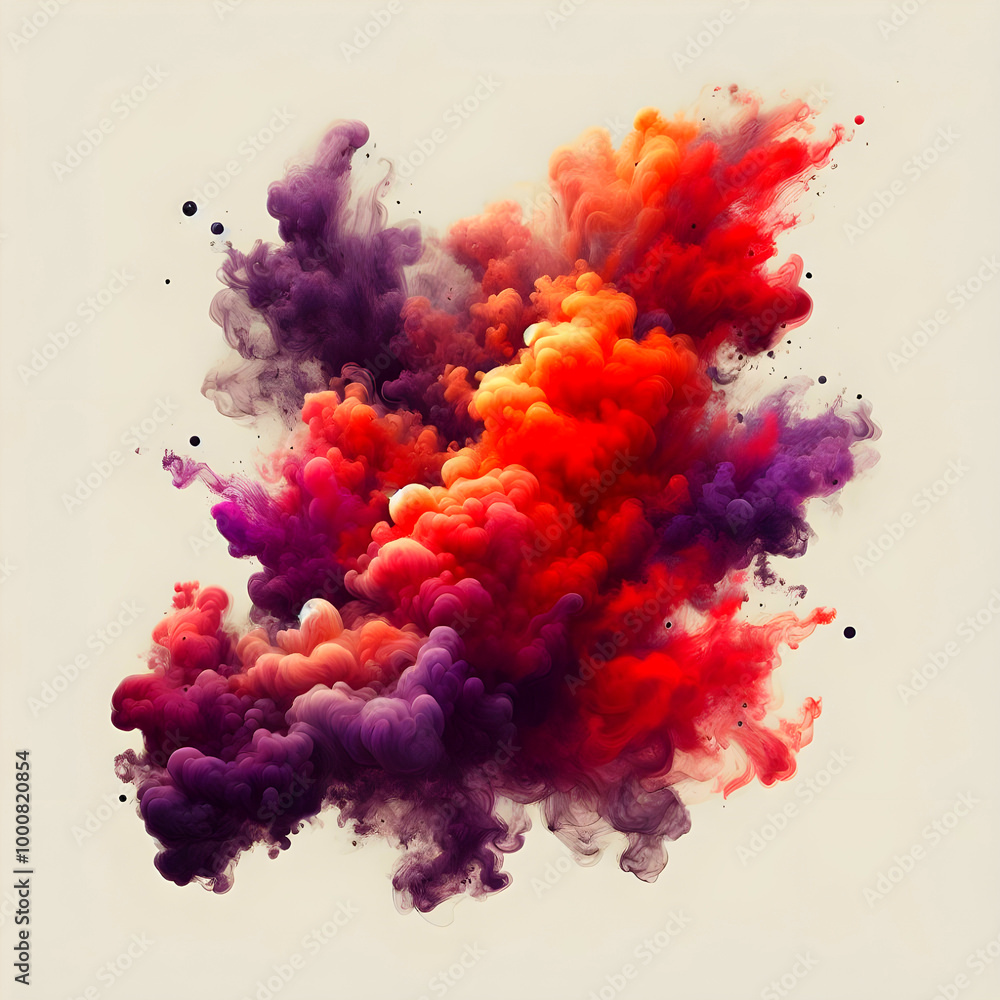 explosion of paint isolated explosion of paint isolated