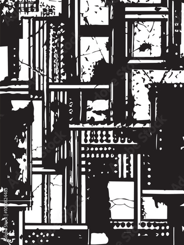 Abstract background. Monochrome texture. Image includes a effect the black and white tones