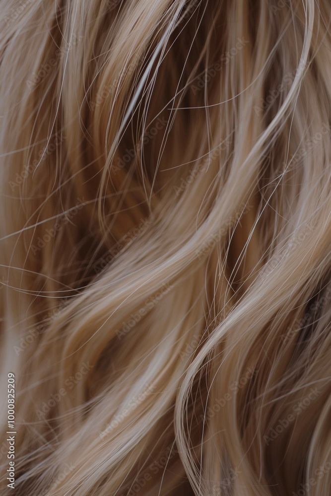Sample of a woman's hair color and texture Sample of a woman's hair color and texture