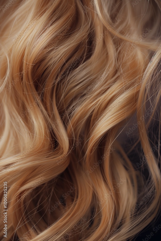 Sample of a woman's hair color and texture Sample of a woman's hair color and texture