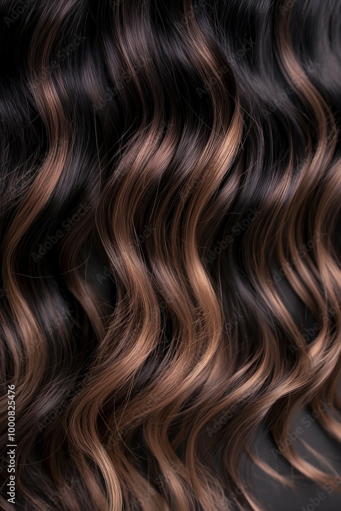 Sample of a woman's hair color and texture Sample of a woman's hair color and texture