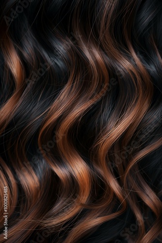 Sample of a woman's hair color and texture