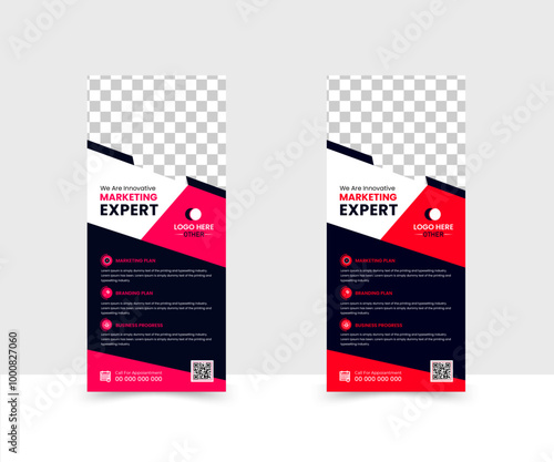 modern creative business roll up banner design template