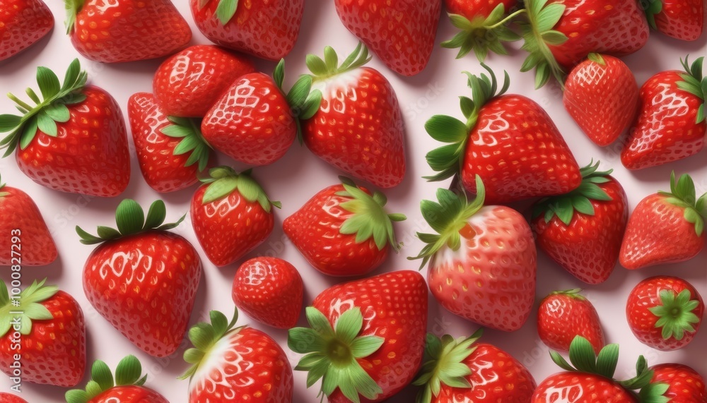 strawberries on a white background strawberries on a white background