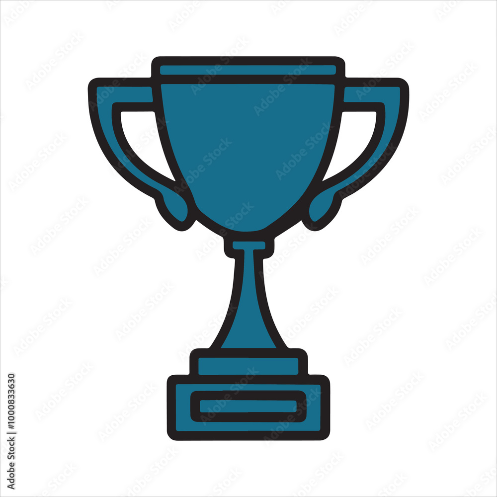 Trophy icon vector art illustration. Trophy icon vector art illustration.