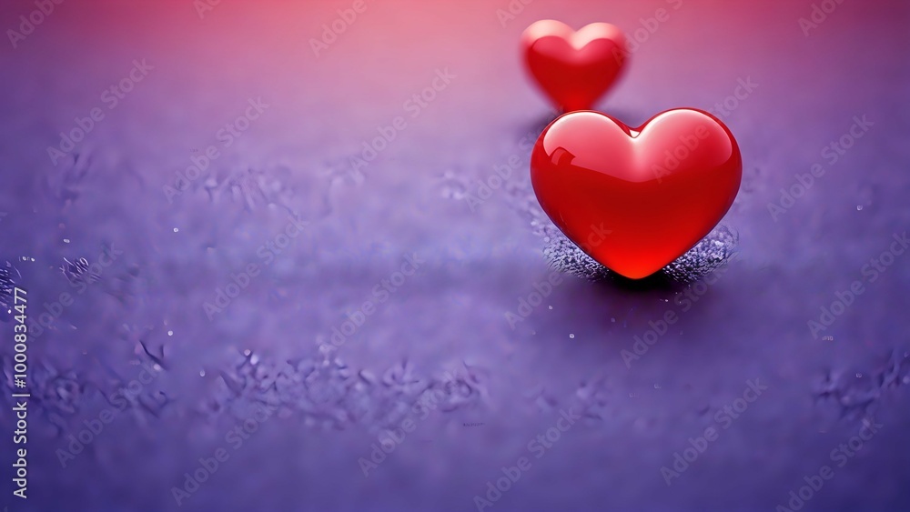 Fototapeta premium heart on a wall,electronic circuit board,energy of realms,blue background with waves