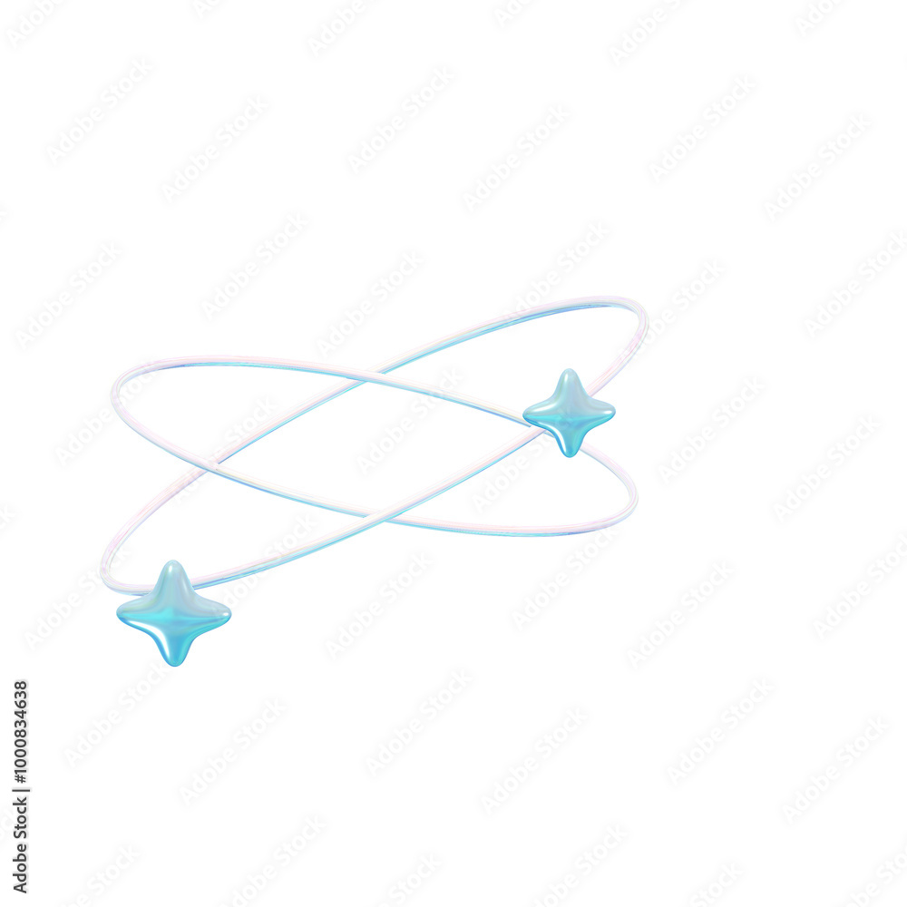 Glossy Y2K-Inspired Blue Ocean 3D Ring design Glossy Y2K-Inspired Blue Ocean 3D Ring design