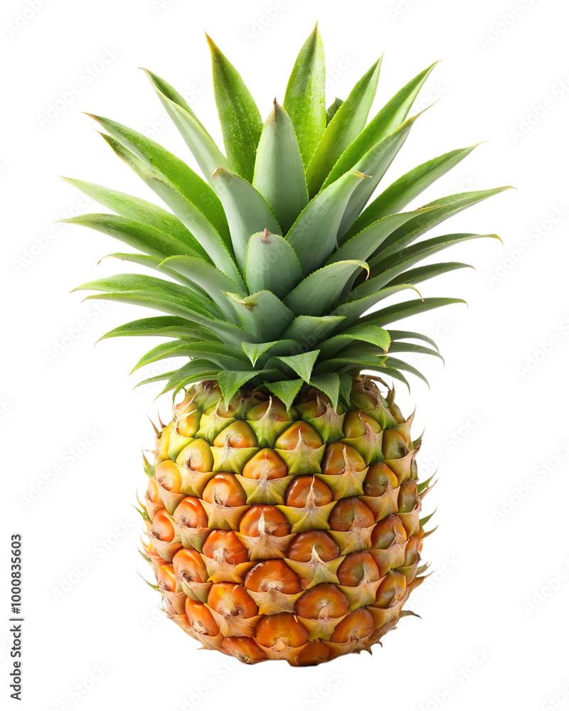 a whole pineapple isolated on transparent background a whole pineapple isolated on transparent background