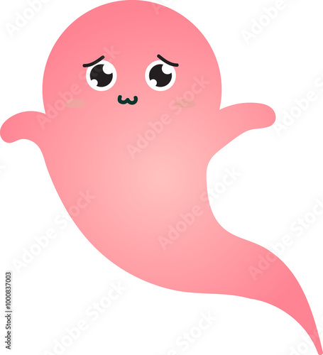 cute ghost cartoon , halloween