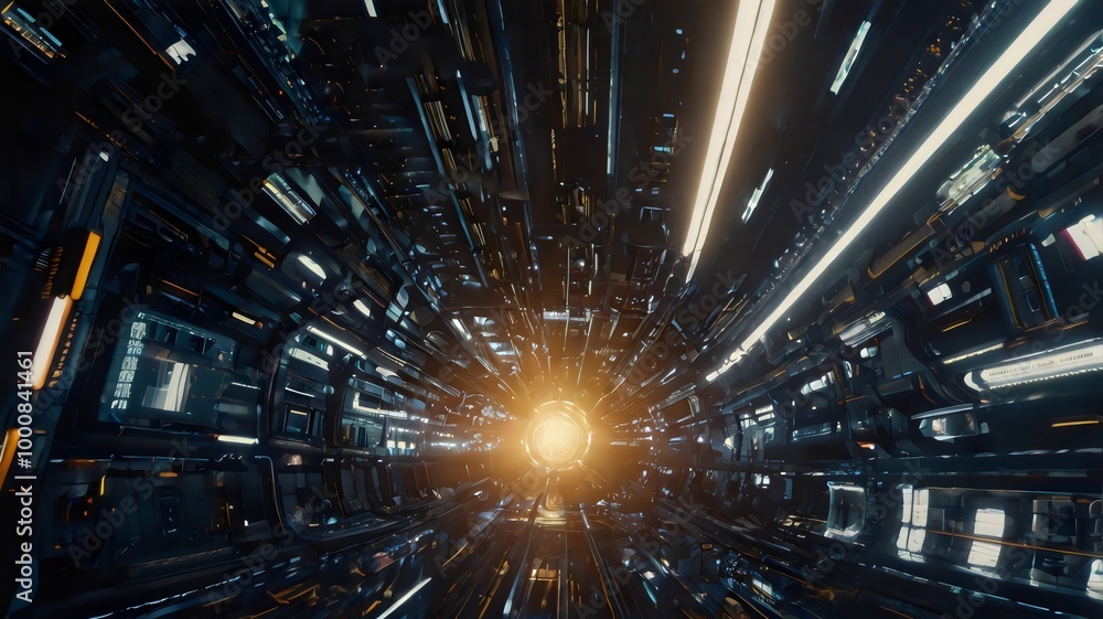 Naklejka premium New_future_technology_concept_abstract