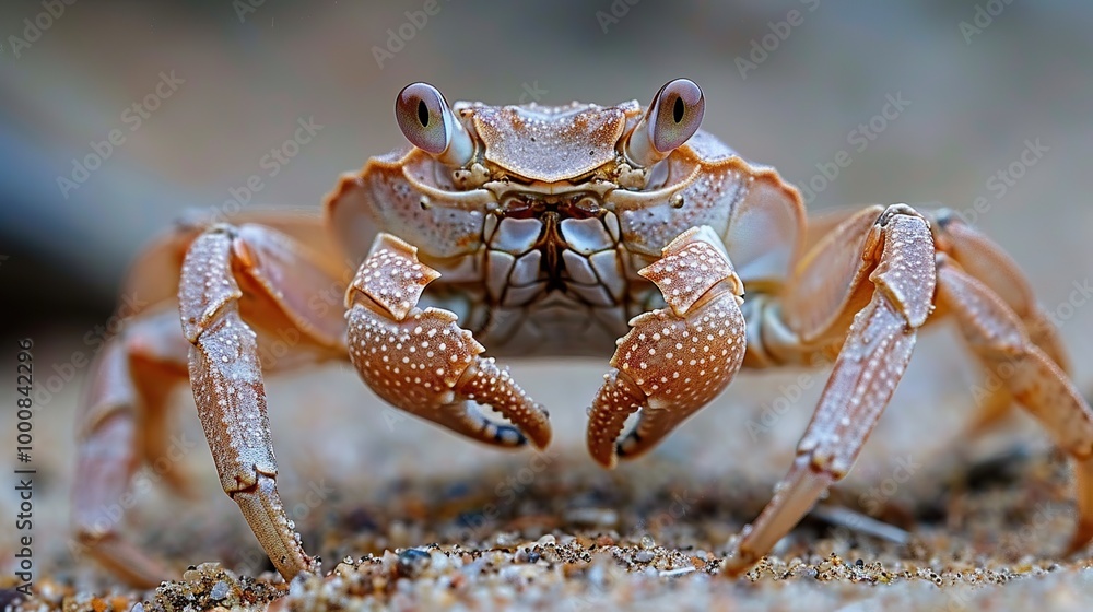Close-up of a Crab on the Beach Close-up of a Crab on the Beach