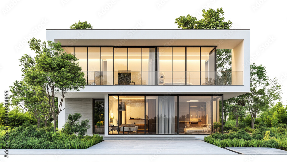 Unique Luxury House PNG on Transparent White Background Unique Luxury House PNG on Transparent White Background