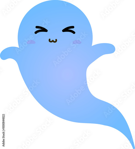 cute ghost cartoon , halloween