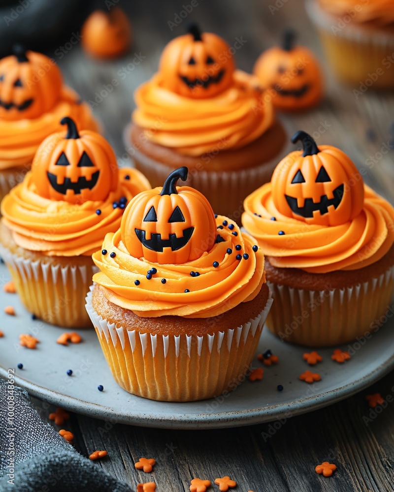 Halloween Pumpkin cupcakes Halloween Pumpkin cupcakes