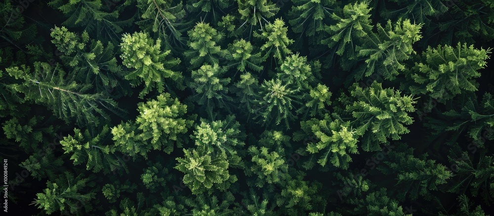 Forest Background Top View Dark Spruce Landscape Forest Background Top View Dark Spruce Landscape