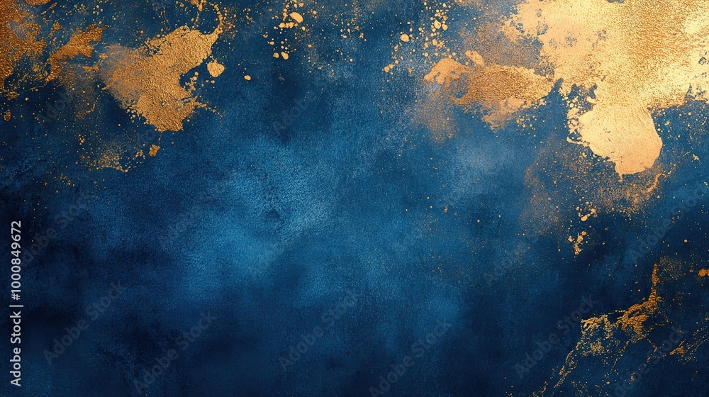 Blue and Gold Abstract Background Design Blue and Gold Abstract Background Design