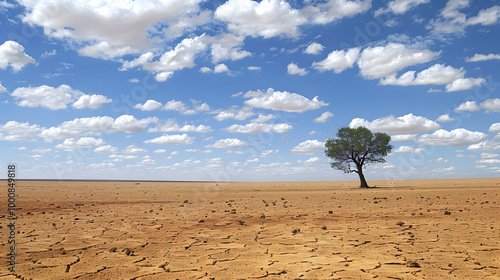 Desertification of large tracts of land photo