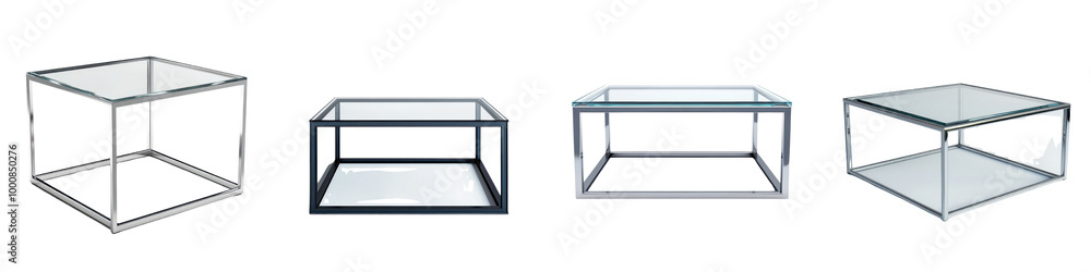 Elegant glass display cases or cubes arranged in a minimalist interior setting perfect for showcasing various products merchandise or other items in a clean modern and visually appealing way Elegant glass display cases or cubes arranged in a minimalist interior setting perfect for showcasing various products merchandise or other items in a clean modern and visually appealing way