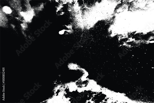 Black and White Grunge Backgrounds: Ink Splatter, Monochrome Textures, and High-Contrast Abstract Designs