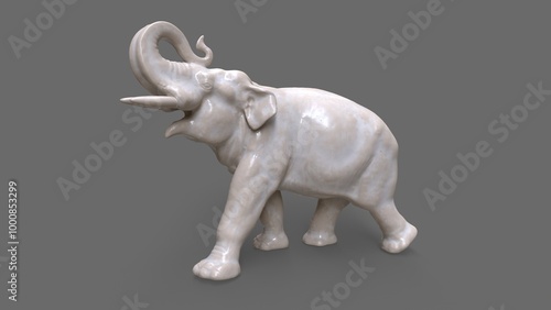 Elephant Porcelain figurine