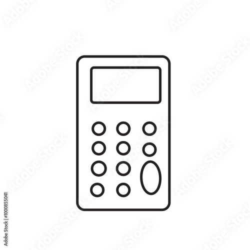 calculator isolated on white background
