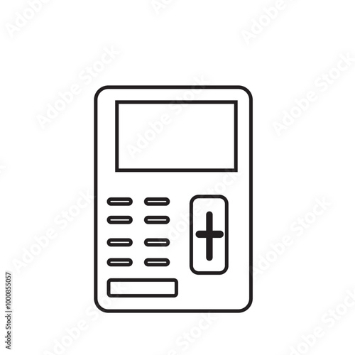mobile phone icon isolated