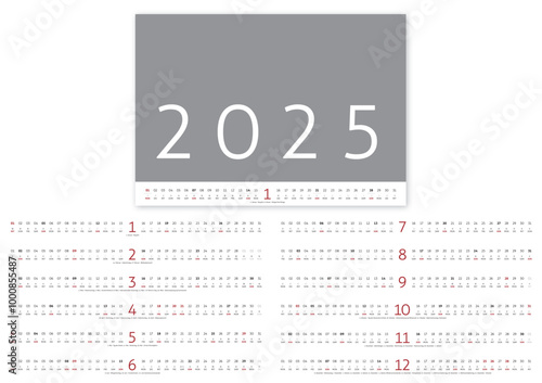 Kalendarium 2025 Kalender Deutschland Fotokalender