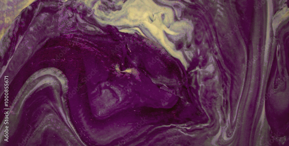 Obraz premium A Painting Blending Water, Light, and Dirty Parchment Textures 