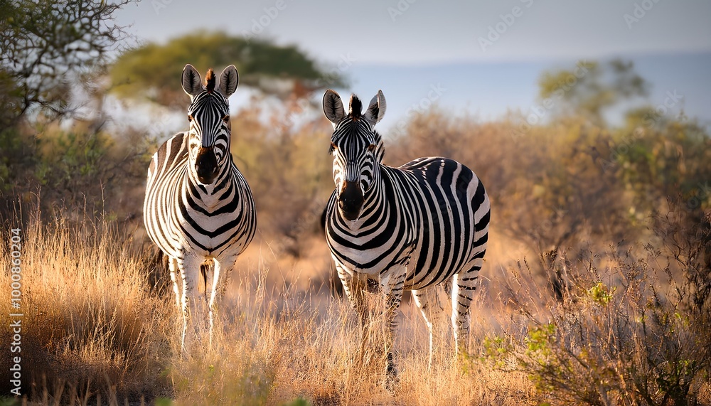 Fototapeta premium Plains zebras in Kruger National Park