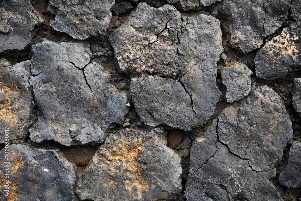 Volcanic tuff rock texture background - generative ai Volcanic tuff rock texture background - generative ai