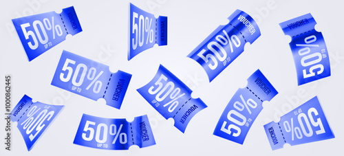 3d coupons. Different angles.