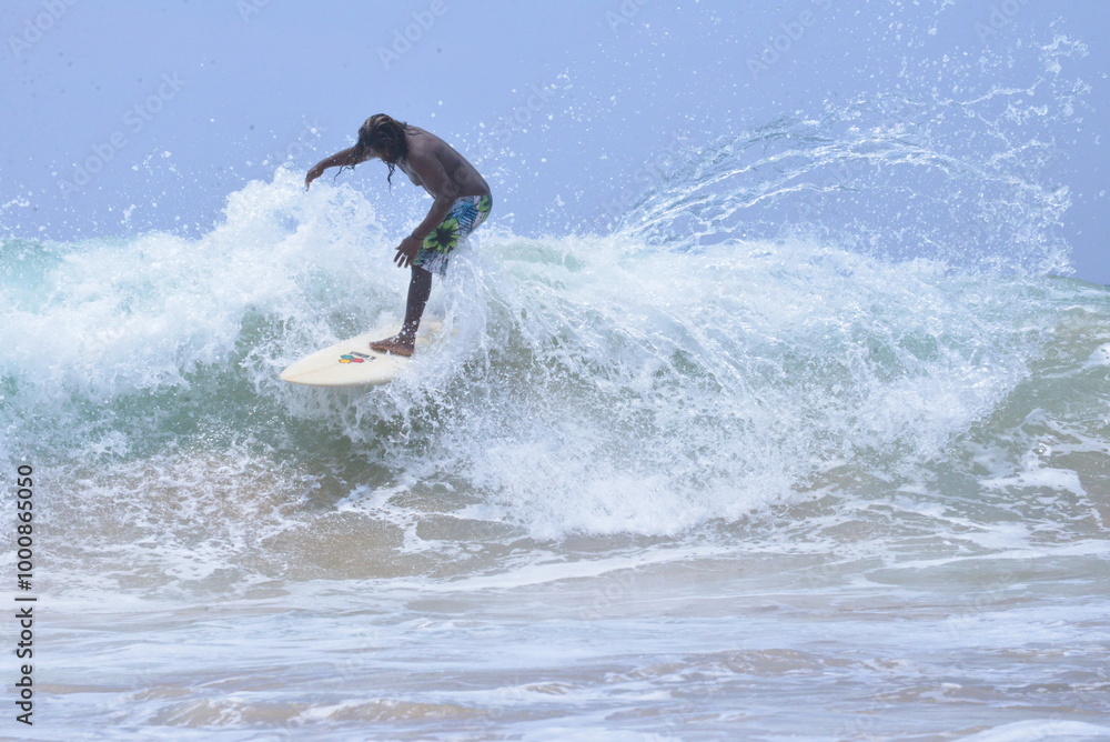Tropical Surfing Wave Sri Lanka Hikkaduwa Tropical Surfing Wave Sri Lanka Hikkaduwa