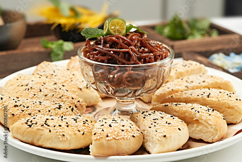 Traditional noodle dish Wu Dalang yakiniku photo