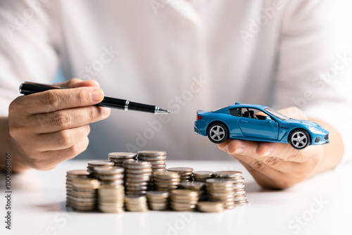 Saving money and managing coins wisely can help finance the cost of a car loan through banking and business strategies when you decide to buy. money, car, saving, coin, finance, loan, cost, business.