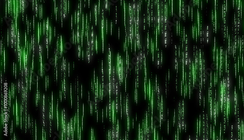 Abstract digital matrix background with binary code