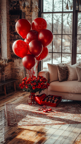 Ballons als Symbol der Liebe photo