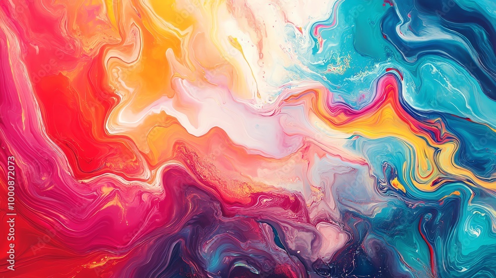 Abstract liquid art with colorful swirls. Abstract liquid art with colorful swirls.
