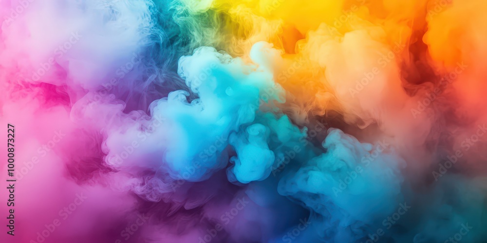 Vibrant Colorful Smoke and Fog Background Vibrant Colorful Smoke and Fog Background