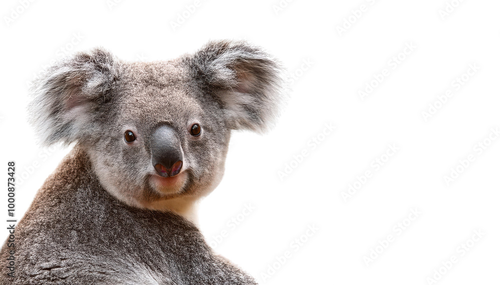 Naklejka premium Koala on white isolated background transparent